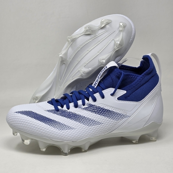 adidas Adizero Impact Football Cleats Mens Size 9.5 White Shoes IF2478 New